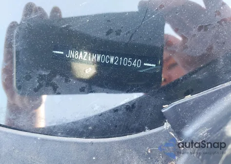 2012 Nissan Murano Sv z USA, uszkodzony, nr VIN JN8AZ1MW0CW210540